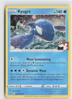 Kyogre Holo Rare Prize Pack Series Cards 036/159 NM - Image 1
