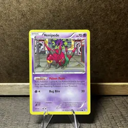 Pokemon TCG Venipede B&W Boundaries Crossed 72/149 Regular Common Card - Image 1