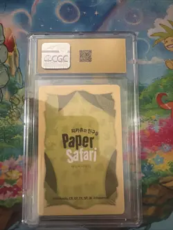 ✨✨ CGC 10 PRISTINE KOREAN POKEMON GENGAR 2022 PAPER SAFARI 7 PLAYING CARD - Image 2