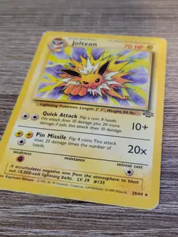 Jolteon Jungle 20/64 Pokemon Card MP - Image 2