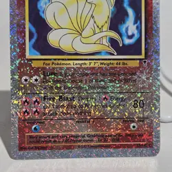Ninetales Reverse Holo Rare Legendary Collection 17/110 2002 Pokemon TCG Card - Image 2