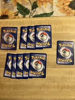 Pokemon TCG Fossil 9-Card Lot Machamp Lapras Moltres Raichu Seadra Holo 1999 - Image 2
