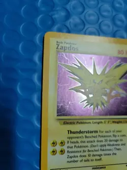 Zapdos - Fossil Set - 15/62 - Holo Foil Rare - Pokemon Card - LP - Image 3
