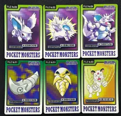 Nidoking Persian 034 053 Pokemon Card Carddass Japanese 1997 BANDAI 6 Set - Image 1