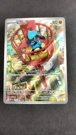 Riolu 010 MEP Mega Evolution Black Star Promo Holo Pokemon Card TCG - Image 1