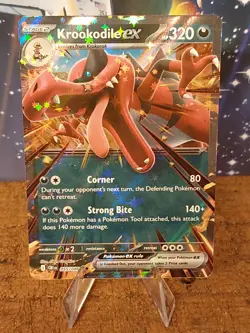 Krookodile ex 055/086 Holo NM Pokemon Card ME04 Chaos Rising - Image 1