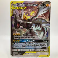 Pikachu & Zekrom GX SM168 SM Promos Holo Pokemon Card LP - Image 1