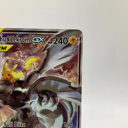 Pikachu & Zekrom GX SM168 SM Promos Holo Pokemon Card LP - Image 3