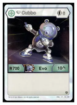 Bakugan Diamond Cubbo Card - Evo - Bakugan Resurgence - ENG 121 RA BR HEX - Image 1