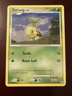 Turtwig 103/130 Diamond & Pearl Common 2007 English Pokemon TCG Card - Image 1