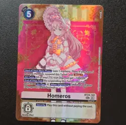Bandai Digimon Card Game Homeros BT24-102 SEC Security Effect Tamer EN - Image 1