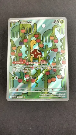 Shuckle 136/132 Mega Evolution Holo Illustration Rare Full Art Pokemon Card - Image 1