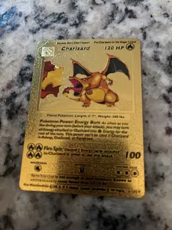 Pokemon TCG Charizard golden card - Image 1