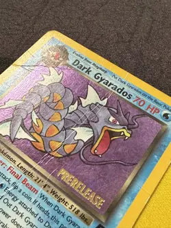 2000 Pokemon Card Dark Gyarados #25/82 Team Rocket Prerelease Promo Heavy Play - Image 4