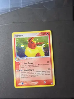 Pokemon Flareon 5/115 Unseen Forces Holo Rare Holo 70 HP English Fart SWIRL NM - Image 1