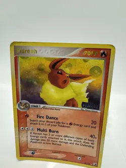 Pokemon TCG Flareon 5/115 EX Unseen Forces Reverse Holo Stamped 2005 HP - Image 2