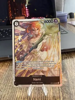 Nami OP15-086 Super Rare Adventure on Kami's Island One Piece Foil Near Mint - Image 1
