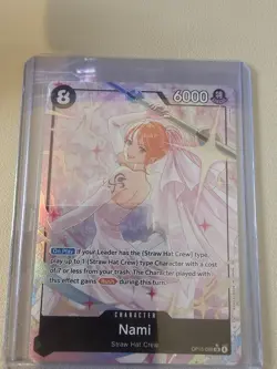 Nami () (Alternate Art) OP15-EB04 OP15-086 Foil SR NM Adventure on Kami's Island - Image 1