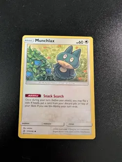 Munchlax 173/236 Uncommon Unified Minds Pokemon Lightly Played - Image 1