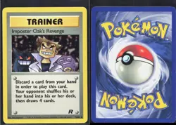 IMPOSTER OAK'S REVENGE 76/82 UC TEAM ROCKET POKEMON UNLIMITED LP/NM - Image 1