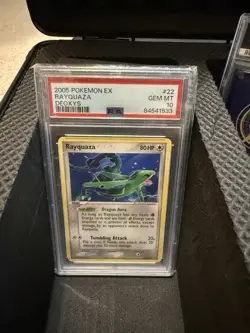 Rayquaza PSA 10 Gem Mint 2005 Pokemon EX Deoxys 22/107 English Rare - Image 1