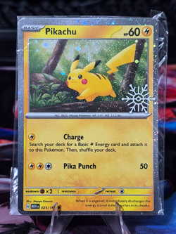 Pokemon - NM/M - Pikachu - 025/165 - Holiday Calendar SEALED Snowflake 2025 - Image 1