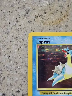 Lapras 10/62 Holo Rare Fossil Pokemon Unlimited Holo Moderately Played Free Ship - Image 3