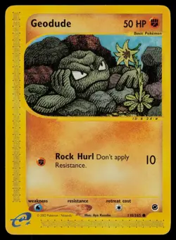 Geodude 110/165 Common Expedition Base Set Pokemon Lightly Played - Image 1