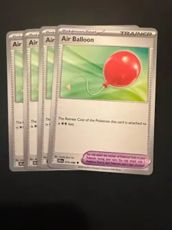 4X Air Balloon 079/086 Black Bolt Pokemon TCG NM - Image 1