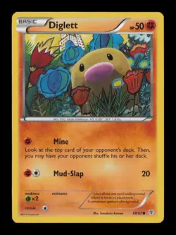 DIGLETT COMMON 38/83 HP POKEMON - Image 1