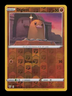REVERSE HOLO DIGLETT COMMON 084/189 NM POKEMON - Image 1