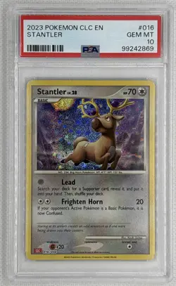 2023 Pokemon CLC EN Stantler #16 PSA 10 Gem Mint 🌶🥵 - Image 1