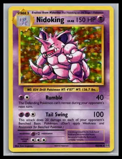 Nidoking Holo Rare XY - Evolutions 45/108 LP Pokemon 2016 - Image 1