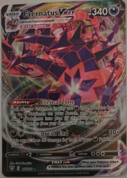 Pokemon TCG Eternatus VMAX Ultra Rare Holo Card 117/189 Darkness Ablaze - Image 1