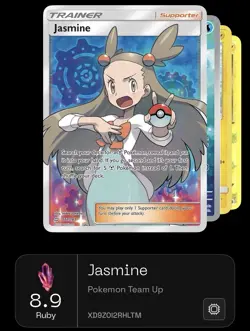 Pokemon TCG Jasmine 177/181 Holo Full Art + ❗FREE❗Lillie's Clefairy EX 056/159 - Image 5