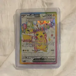 Pokemon TCG Pikachu ex 219/191 SV: Surging Sparks Hyper Rare Full Art Holo EN - Image 1