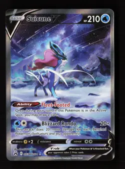Suicune V GG38/GG70 Holo V Rare Crown Zenith Galarian Gallery Pokemon Near Mint - Image 1