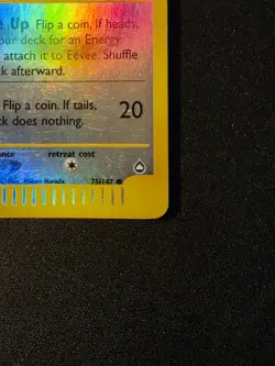 Pokemon - Eevee -Aquapolis-Reverse Holo-75/147-Rare-ENG-Near MINT - Image 5