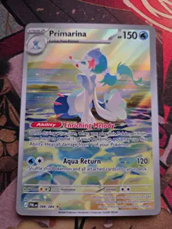 Primarina 088/084 Pokemon TCG Pitch Black Illustration Rare NM - Image 1