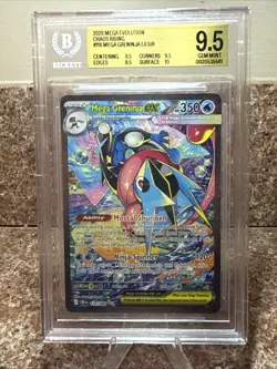 Mega Greninja ex SIR #116 Chaos Rising BGS 9.5 Gem Mint Gold - Image 1