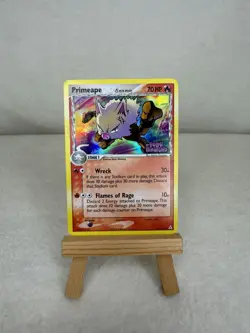 Pokemon TCG Primeape 50/110 Uncommon Holon Phantoms Pokemon Reverse Holo LP - Image 1