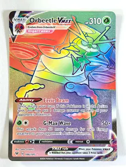 Orbeetle VMax 186/185 Secret Rare Vivid Voltage Pokemon Pack Fresh Near Mint NM - Image 1
