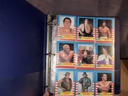 Binder Lot 1985 O-Pee-Chee WWF Wrestling Stars Ringside Action w/ Sealed Pack - Image 2