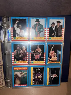 Binder Lot 1985 O-Pee-Chee WWF Wrestling Stars Ringside Action w/ Sealed Pack - Image 3