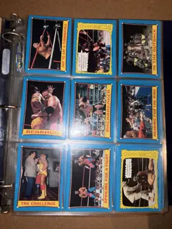 Binder Lot 1985 O-Pee-Chee WWF Wrestling Stars Ringside Action w/ Sealed Pack - Image 4
