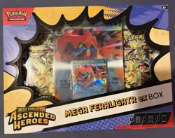 💥 Pokemon TCG Ascended Heroes Mega Feraligatr EX Box Sealed New - Image 1