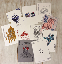 10 Jokers Single Swap Cards Vintage Modern Playing Card Junk Journaling y - Image 1