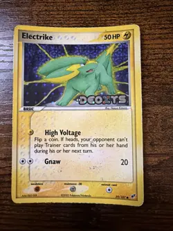 2005 Pokemon EX Deoxys Electrike 59/107 Stamped Reverse Holo Vintage Rare - Image 1