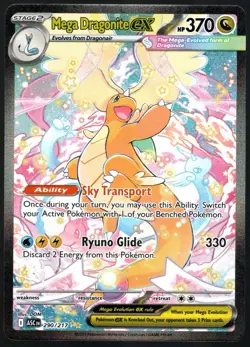 Mega Dragonite EX SIR 290/217 Ascended Heroes Pokemon TCG NM - Image 2