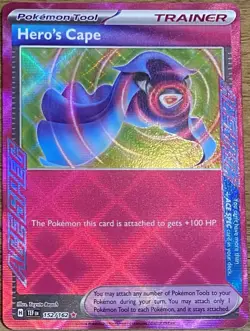 Heros Cape 152/162 Ace Spec Rare Trainer Temporal Forces Pokemon Card - Image 1